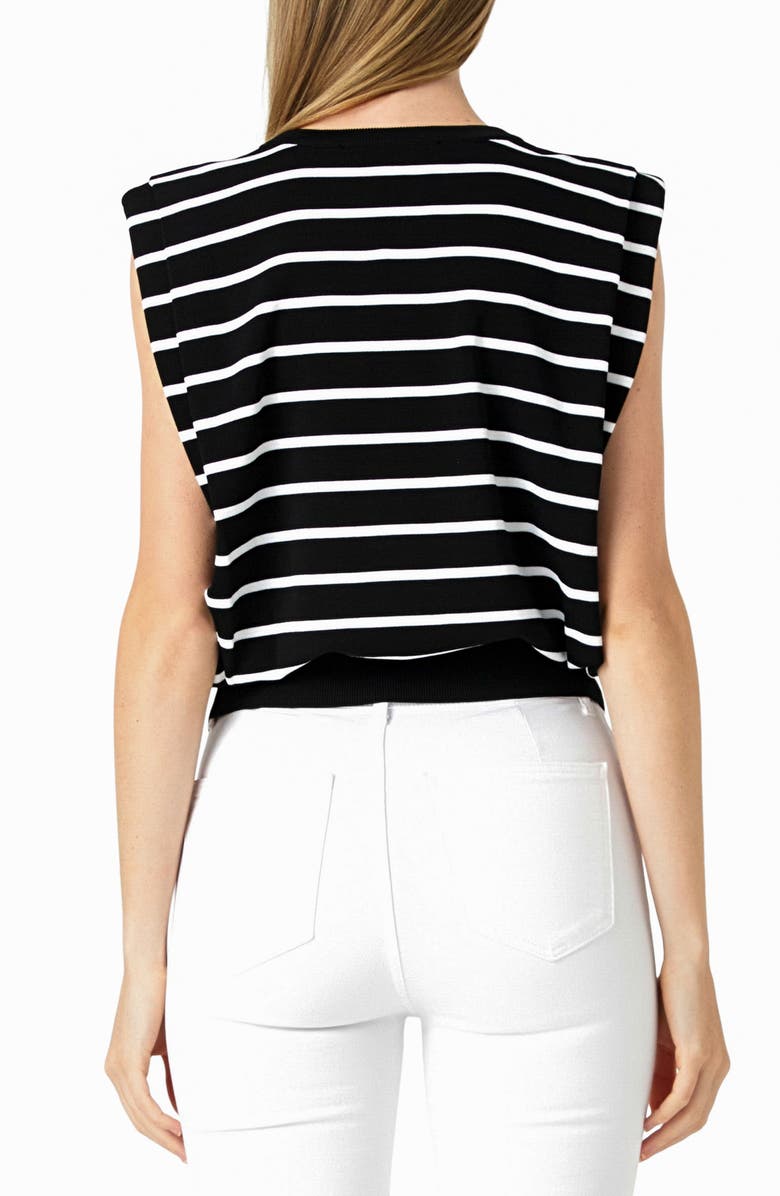 Endless Rose Stripe Sleeveless Knit Top, Alternate, color, 