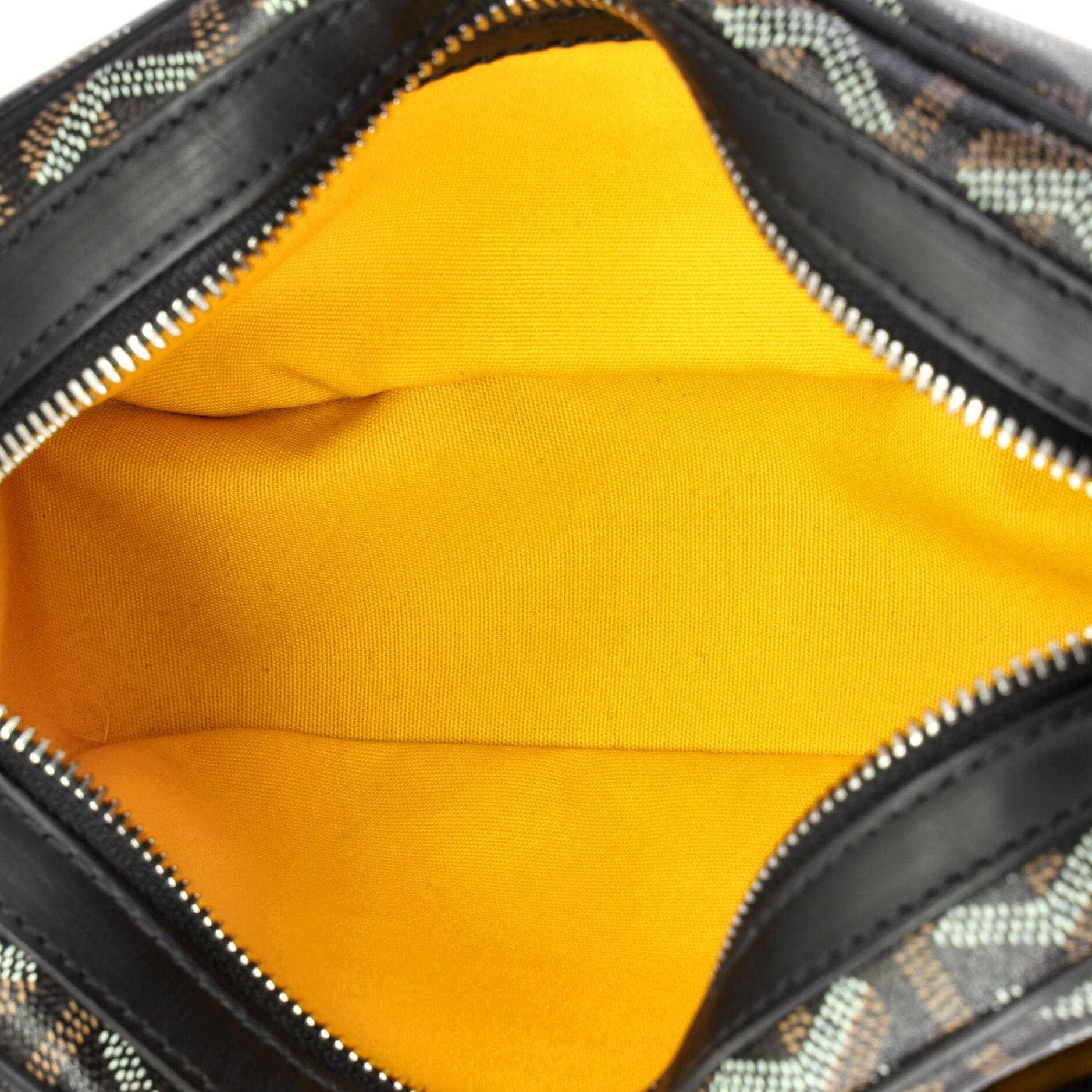 Pre-Owned Goyard Cap Vert Bag Printed Coated Canvas, Alternate, color, Black