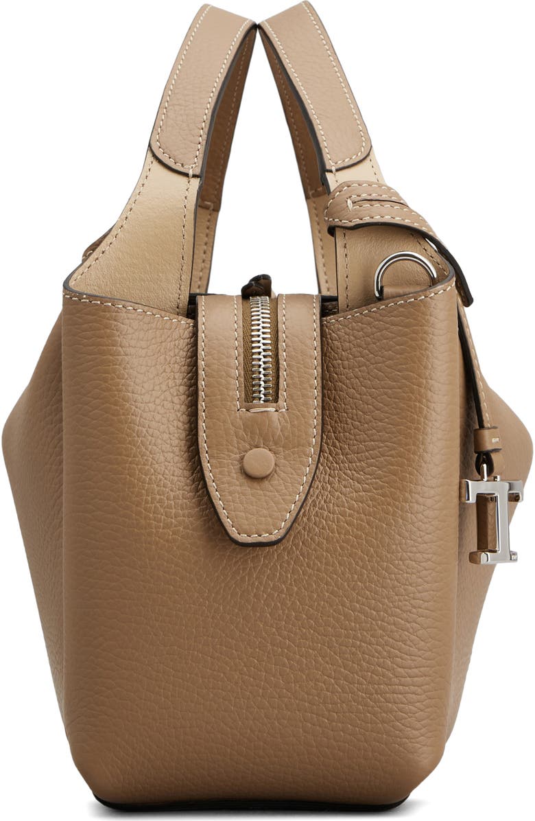 Tod's Mini T Timeless Leather Bowling Bag, Alternate, color,