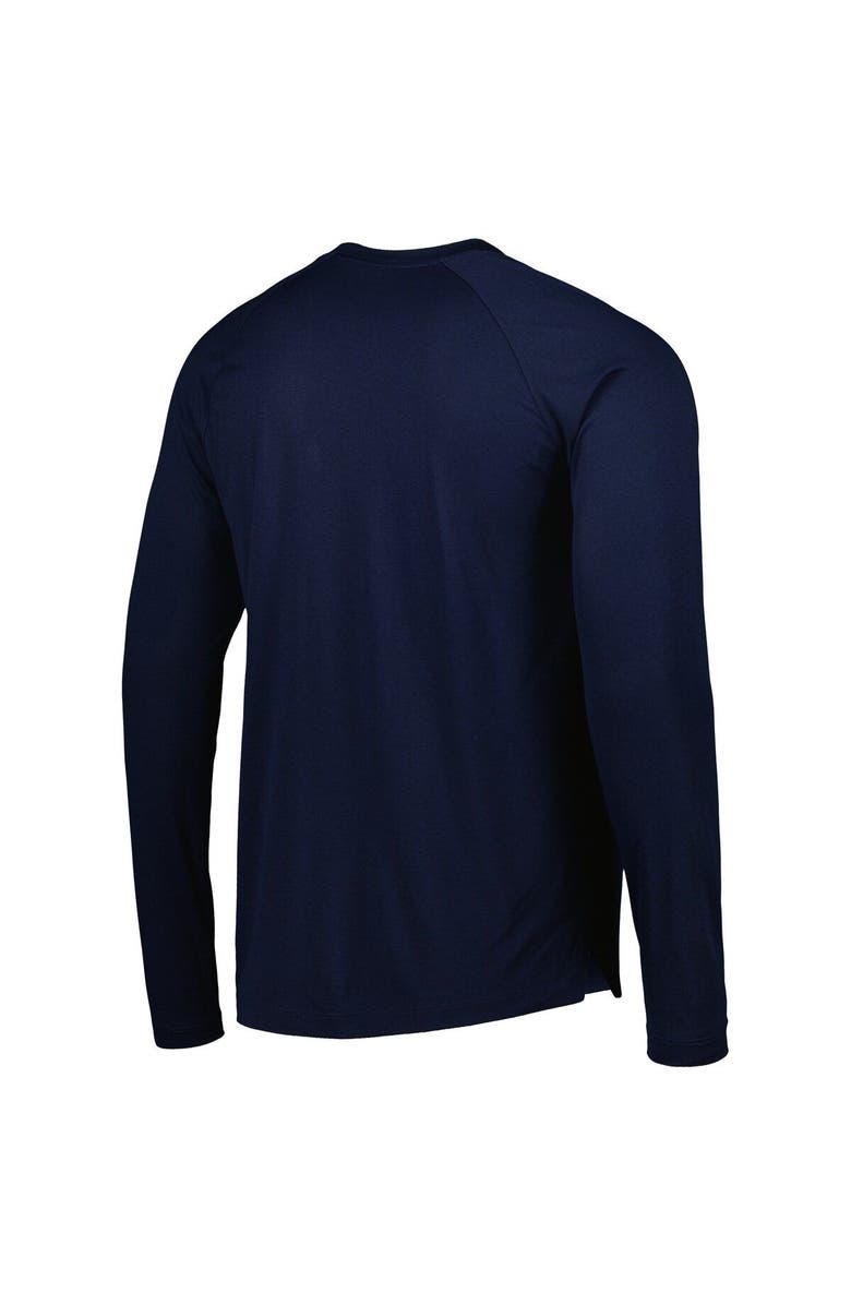 Nike Men's Nike Navy Xavier Musketeers Spotlight Raglan Performance Long Sleeve T-Shirt, Alternate, color, 