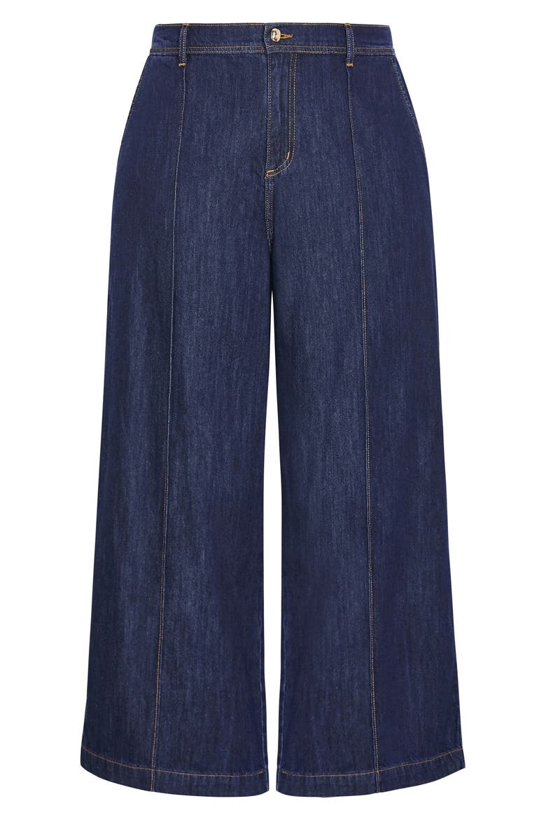 Tilly High Waist Wide Leg Jeans, Main, color, DARK DENIM