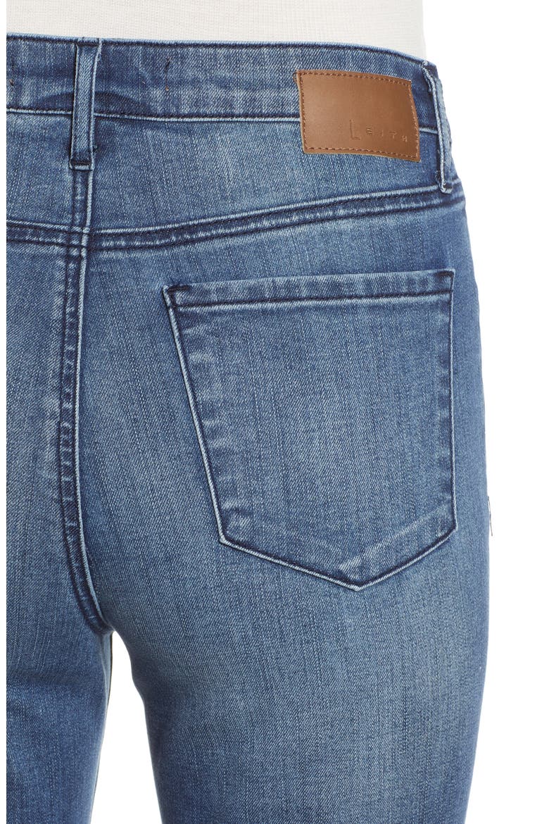 High Waist Flare Jeans, Alternate, color, MEDIUM WASH