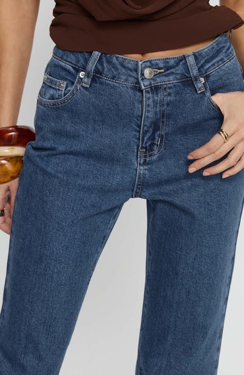 Princess Polly Magic Mirror Mid Rise Bootcut Jeans In Blue