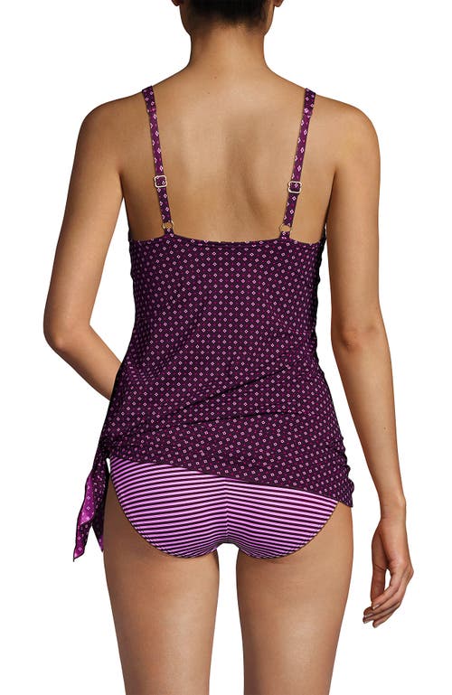 LANDS' END LANDS' END SLENDER SUIT FAUXKINI ONE PIECE SWIMSUIT 