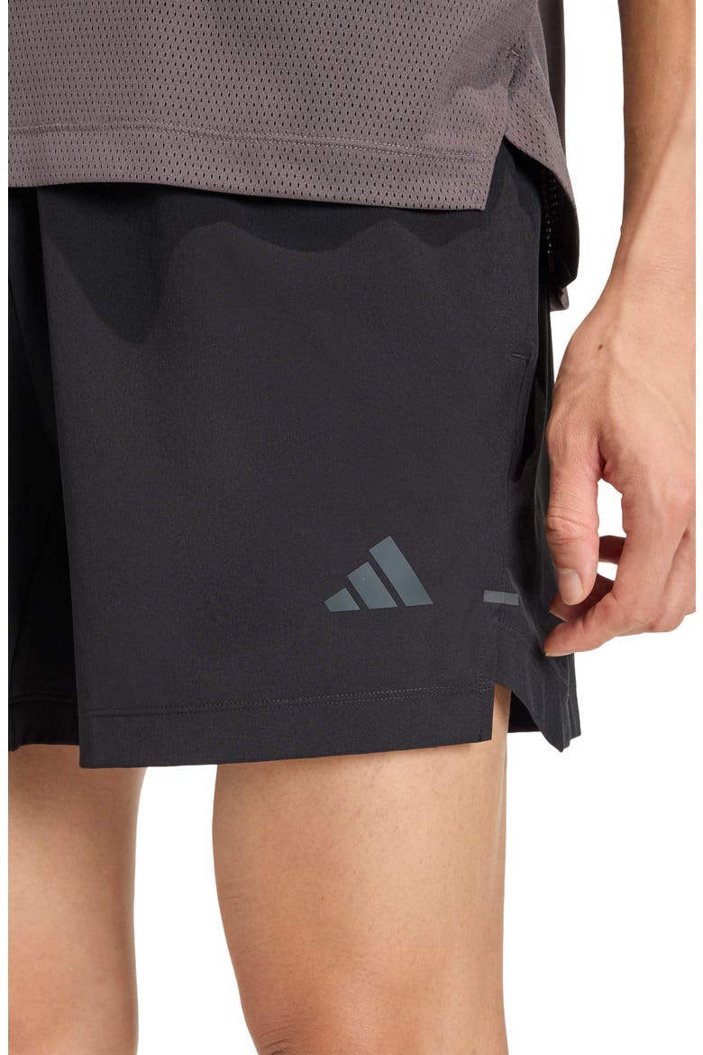 D4T Essentials Shorts, Alternate, color, BLACK