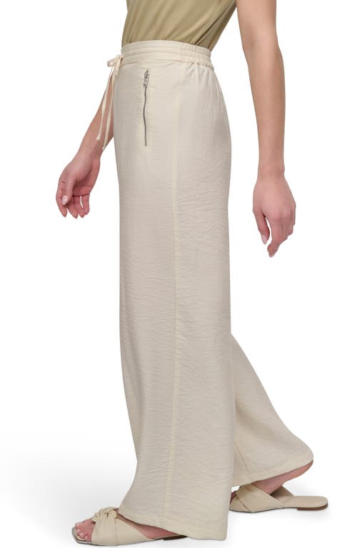 Dkny Drawstring Pants In Neutral