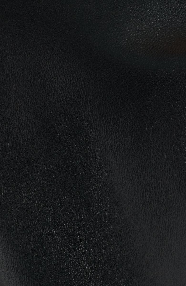 Lauren Ralph Lauren Leather Jacket, Alternate, color, Black