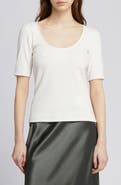 MM by Max Mara Taglio Scoop Neck Top
