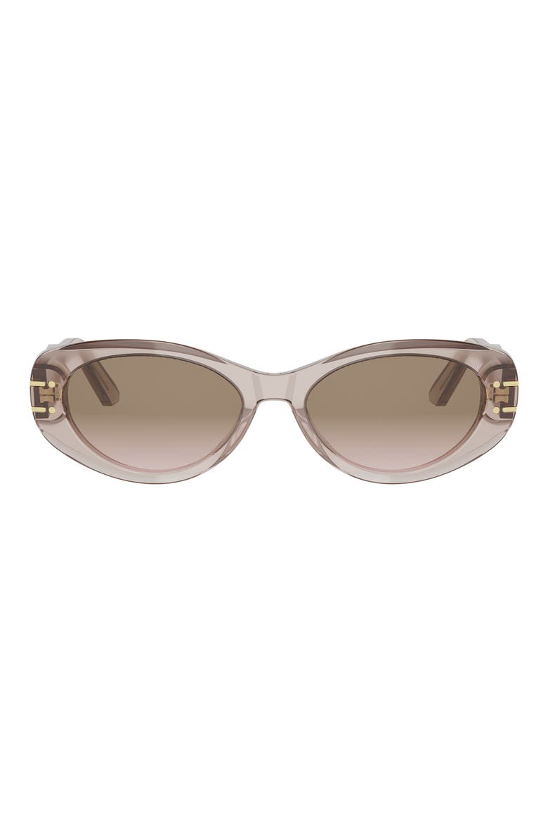 'DiorSignature B8U Butterfly Sunglasses, Main, color, SHINY BEIGE / GRADIENT ROVIEX