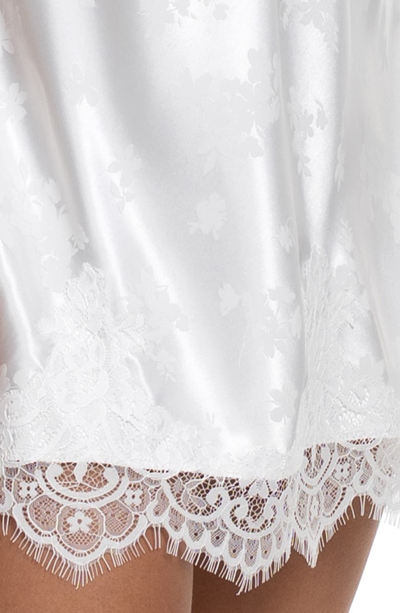 In Bloom by Jonquil Shane Jacquard Satin Chemise, Alternate, color, Ivory