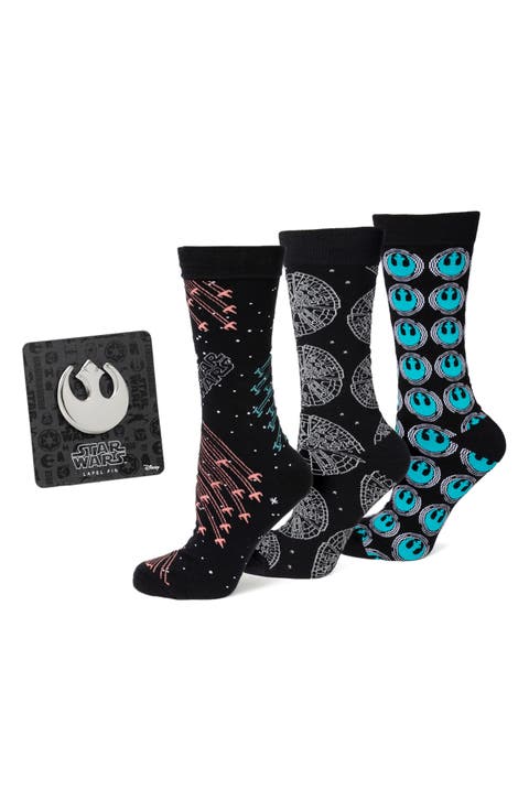 Star Wars Ship Crew Socks & Lapel Pin Set