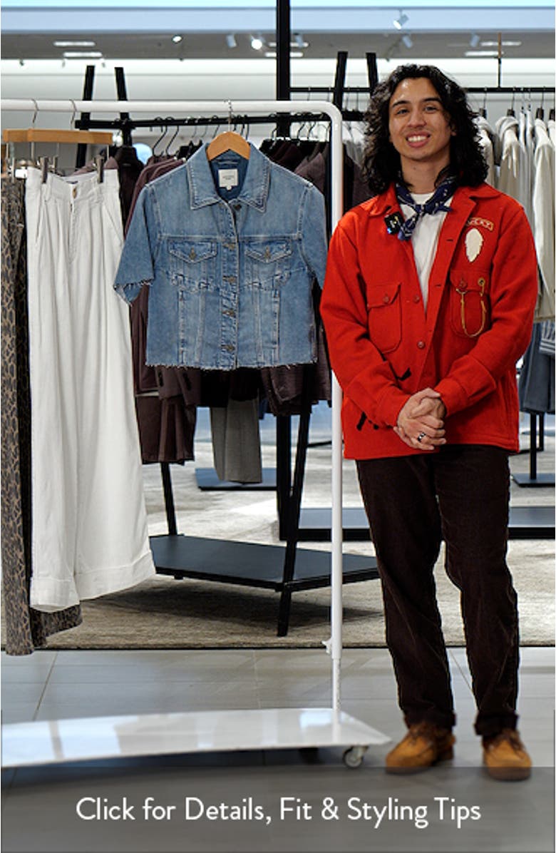 Short Sleeve Denim Jacket, sales video thumbnail