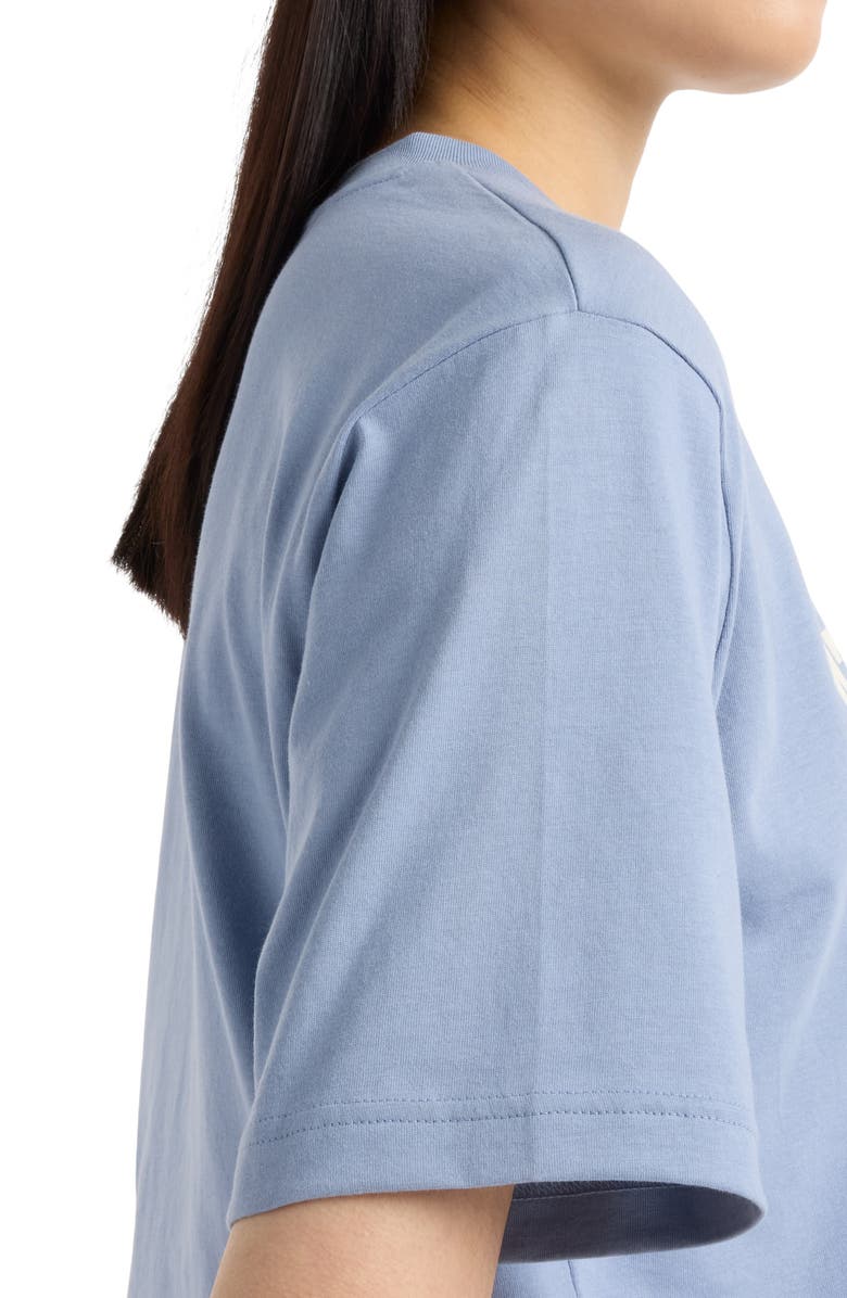 New Balance Heritage Relaxed Crop Logo Graphic T-Shirt, Alternate, color,