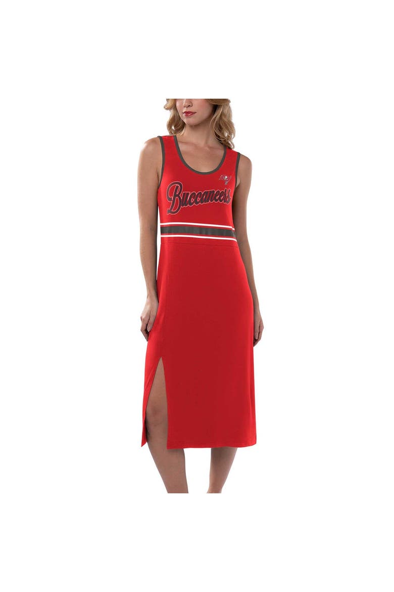 Women's G-III 4Her by Carl Banks Red Tampa Bay Buccaneers Main Field Maxi Dress, Main, color, Red