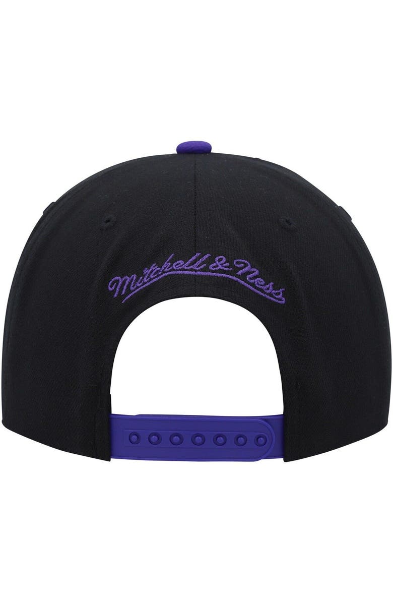 Mitchell & Ness Men's Mitchell & Ness Black Los Angeles Lakers SOUL Cross Check Snapback, Alternate, color,