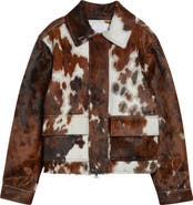 Brandon Maxwell The Blaine Genuine Calf Hair Jacket