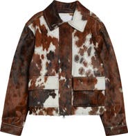Brandon Maxwell The Blaine Genuine Calf Hair Jacket