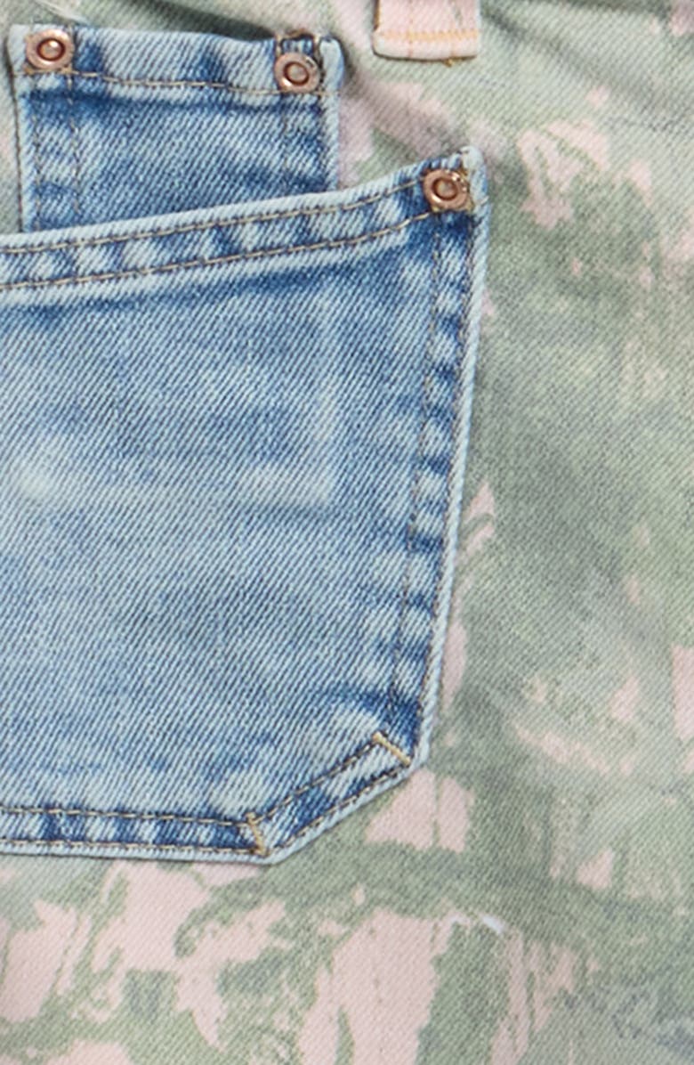 Tractr Kids' Camo Denim Shorts, Alternate, color, Pink Camo