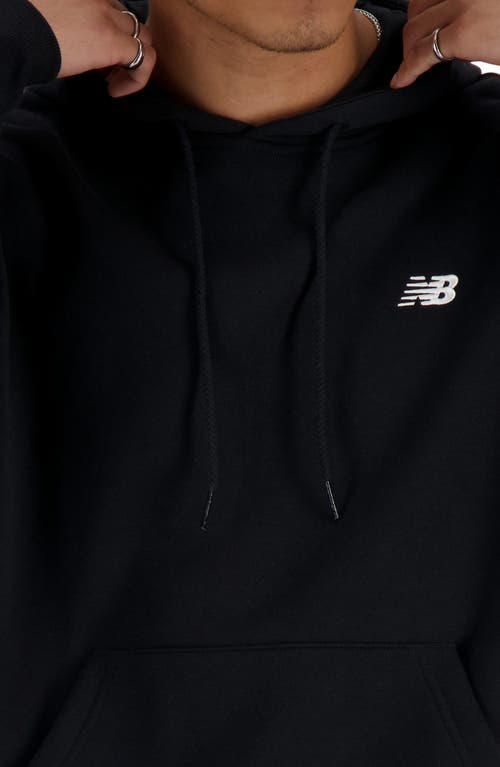 New Balance Sport Essentials Relaxed Fit Fleece Pullover Hoodie In Black