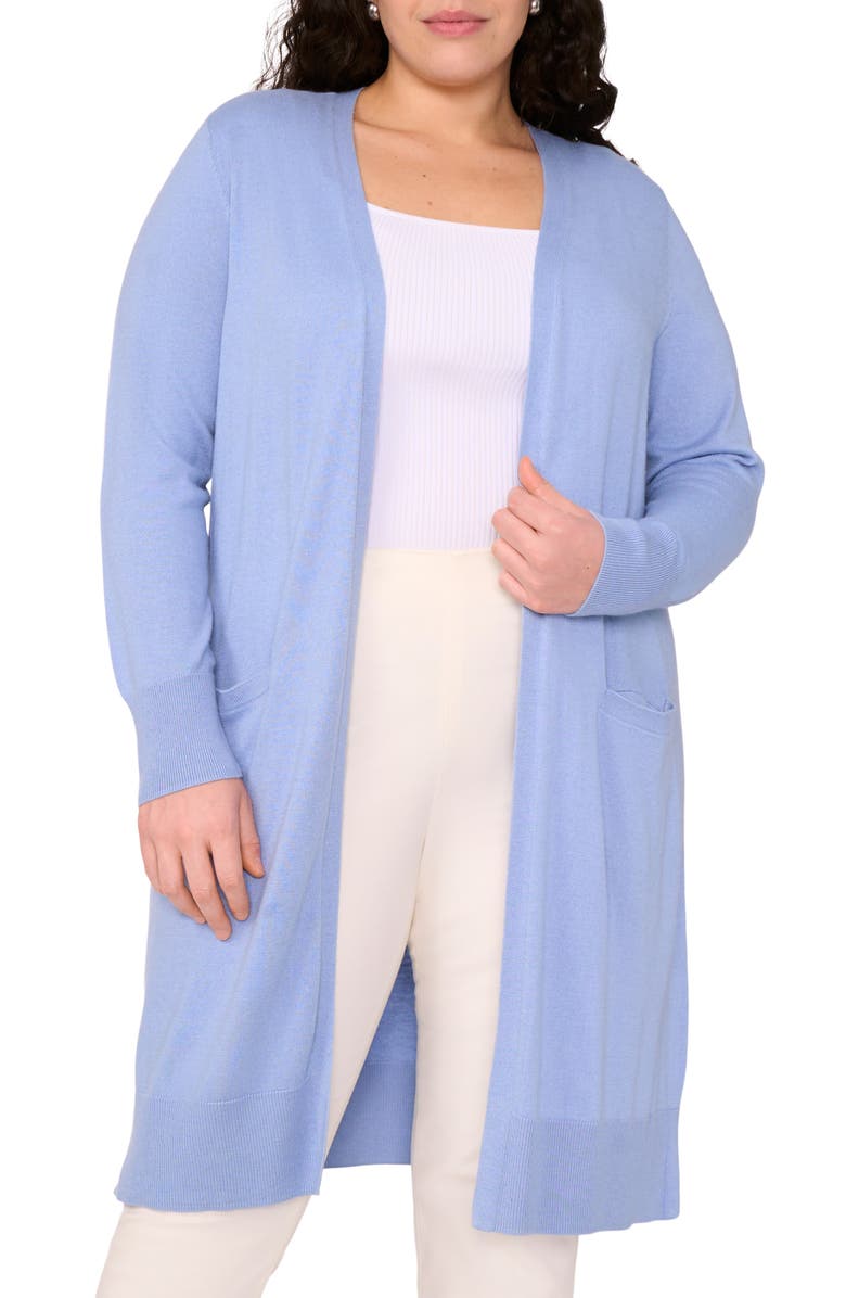 Halogen<sup>®</sup> Open Front Longline Cardigan, Main, color, Forever Blue
