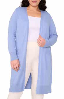 Halogen® Open Front Longline Cardigan