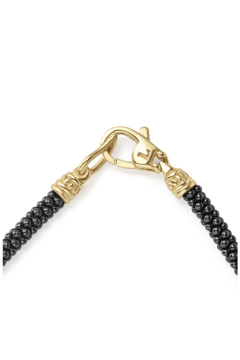 Gold & Black Caviar Rope Bracelet, Alternate, color, GOLD