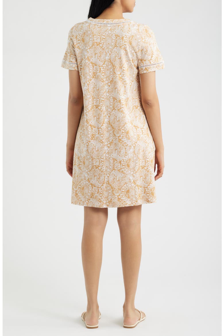 Cody Cotton Jersey Short Sleeve Dress, Alternate, color, ICED LATTE LIL JIMS STUFF