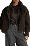 Reiss Double Layered Suede Jacket