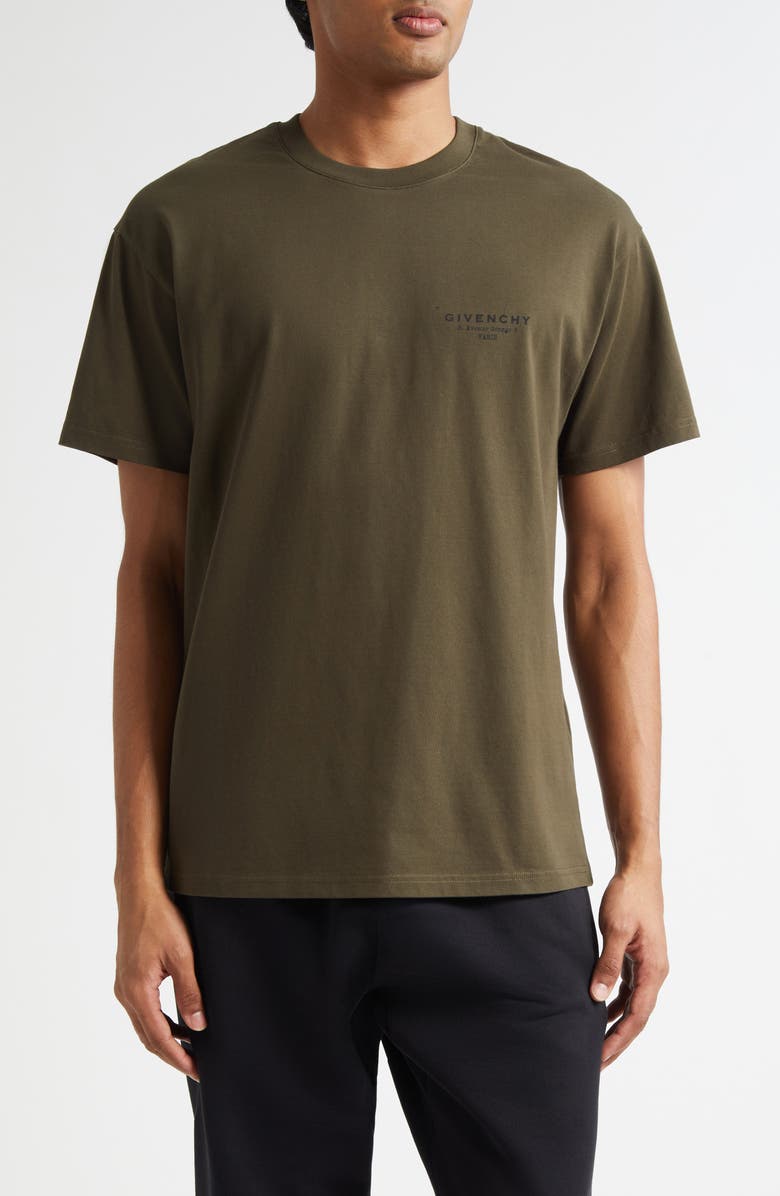 Givenchy Regular Fit Logo T-Shirt, Main, color, Khaki