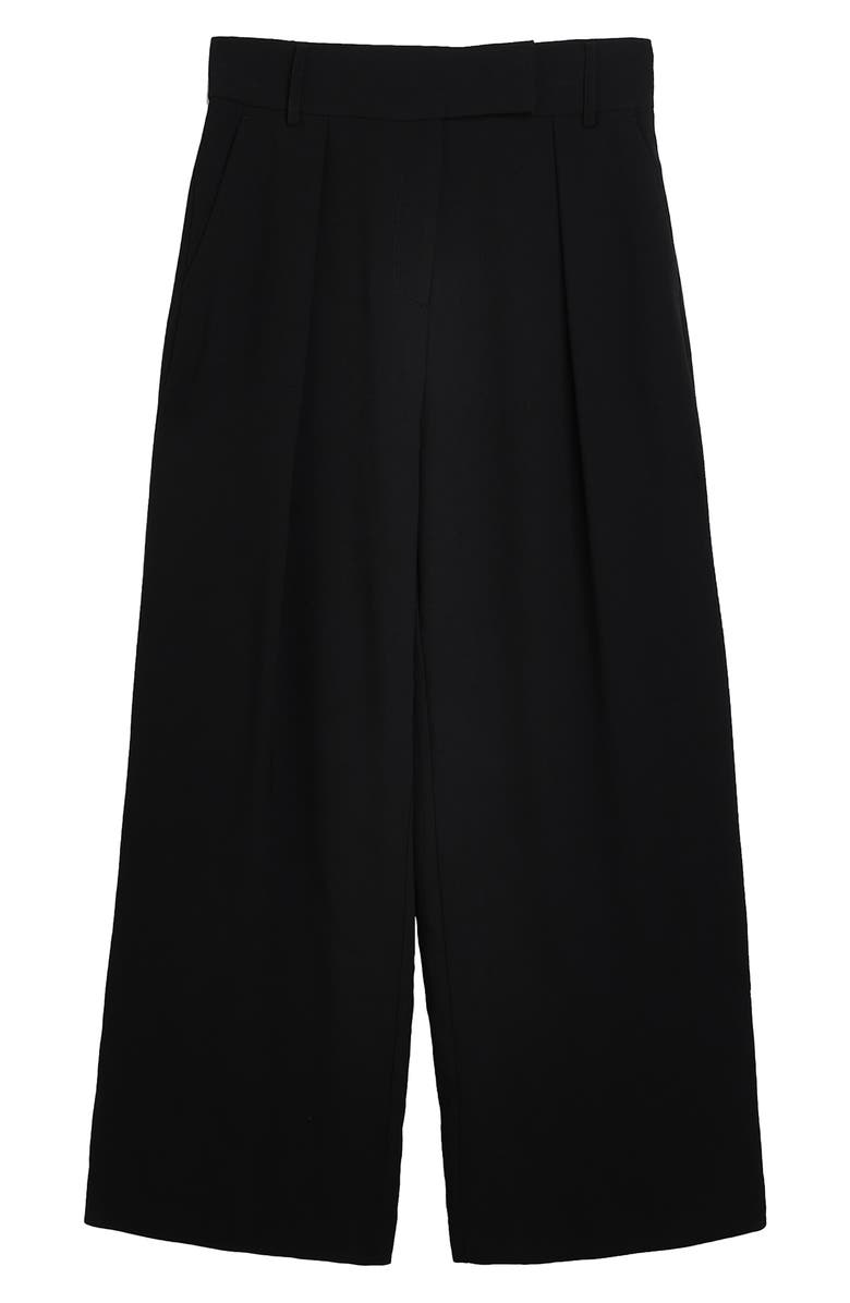 River Island Pleated Wide Leg Trousers, Alternate, color,