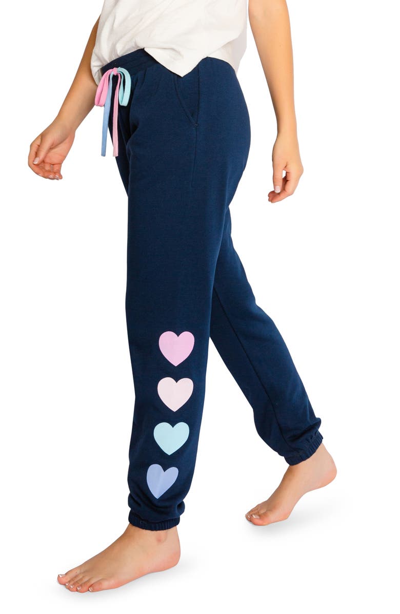 PJ Salvage Mad Love Fleece Pajama Pants, Alternate, color, 