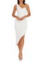 Magnolia One-Shoulder Asymmetric Body-Con Midi Dress