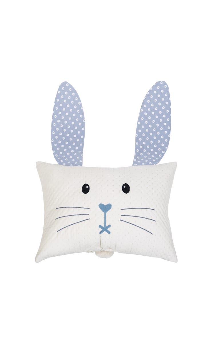 C&F Home Boy Easter Bunny w/ Flap Ears Decorative Accent Pillow, 13" x 18", Main, color, Blue