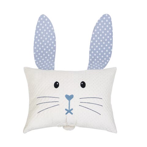 Boy Easter Bunny w/ Flap Ears Decorative Accent Pillow, 13" x 18"