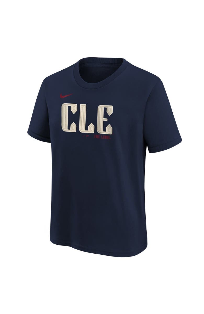 Nike Youth Nike Jose Ramirez Navy Cleveland Guardians 2024 City Connect Name & Number T-Shirt, Alternate, color, Navy
