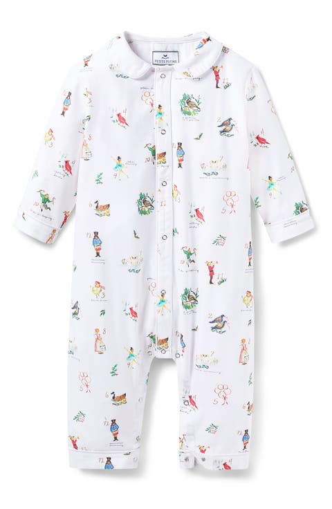 Cambridge 12 Days of Christmas One-Piece Brushed Twill Pajamas (Baby)