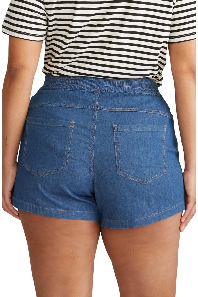 Capri Cotton Chambray Shorts, Alternate, color, ORION BLUE