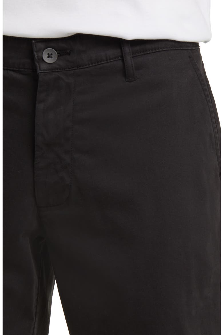 Wanderer 8.5-Inch Stretch Cotton Chino Shorts, Alternate, color, SUPER BLACK