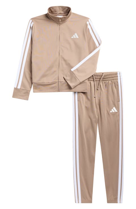 Kids' 3-Stripe Tricot Jacket & Pants Set (Big Kid)