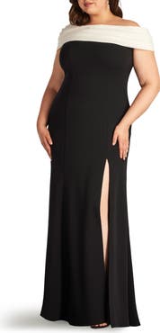 Tadashi Shoji One-Shoulder Taffeta Gown