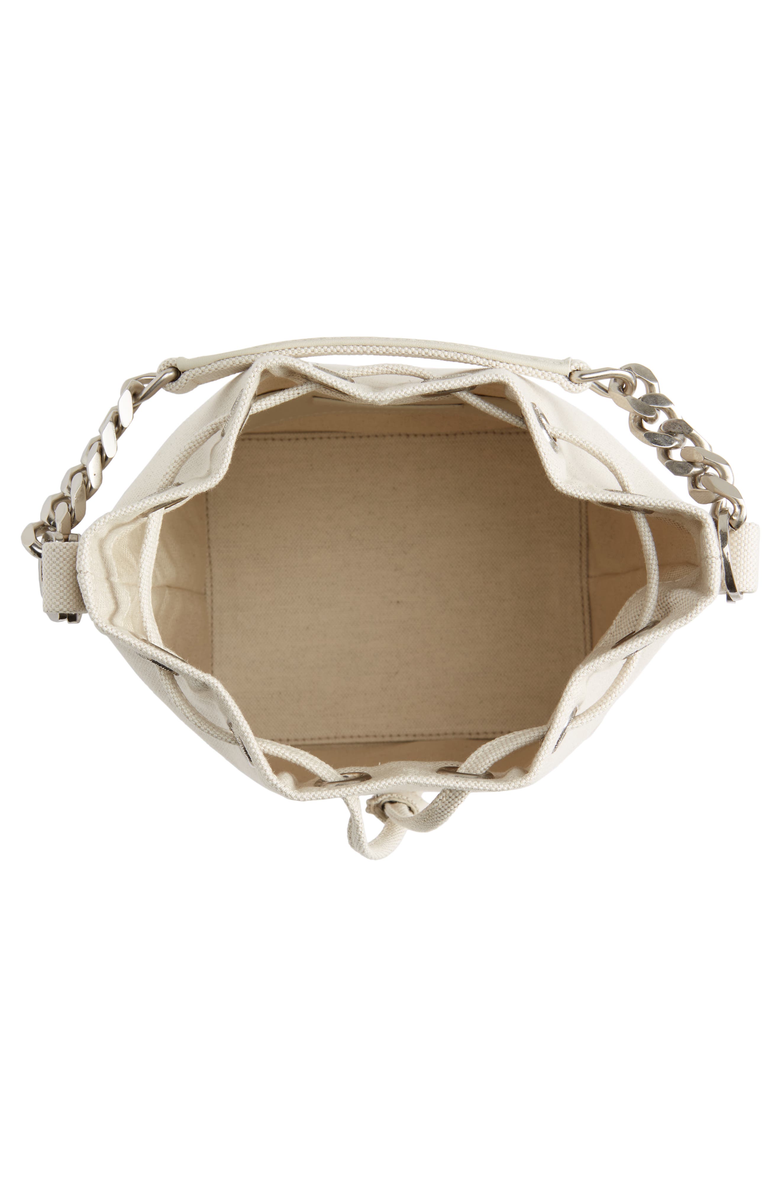 Mini Rive Gauche Canvas Bucket Bag, Alternate, color, GRIGIO MULTICOLOR