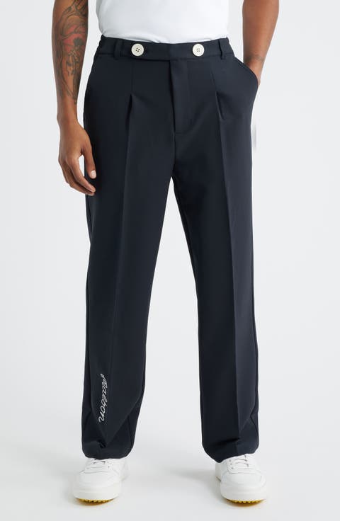 Oliver Pleated Straight Leg Pants