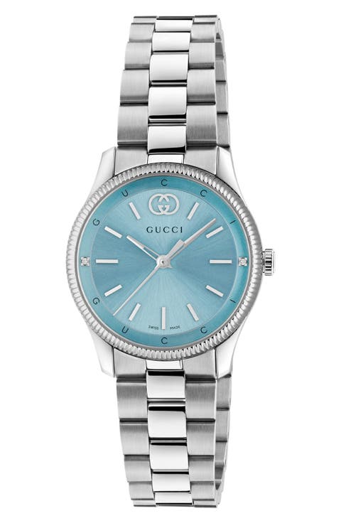 G-Timeless Diamond Slim Bracelet Watch, 29mm