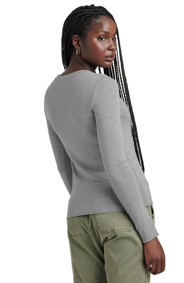 Splendid Stripe Long Sleeve Tee, Alternate, color, Tawny/H Fog Stp