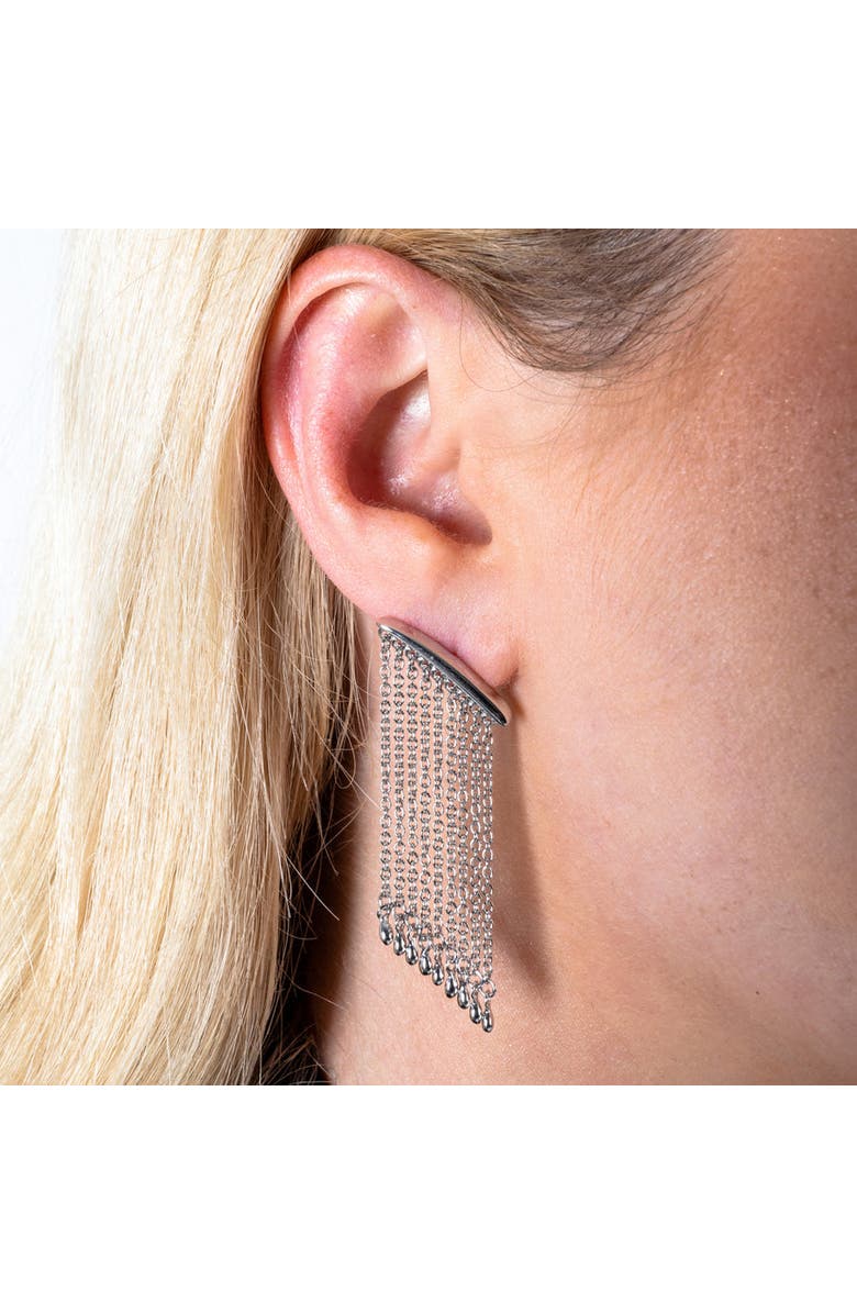 Lucy Quartermaine Waterfall Rain Earrings, Alternate, color, Sterling Silver