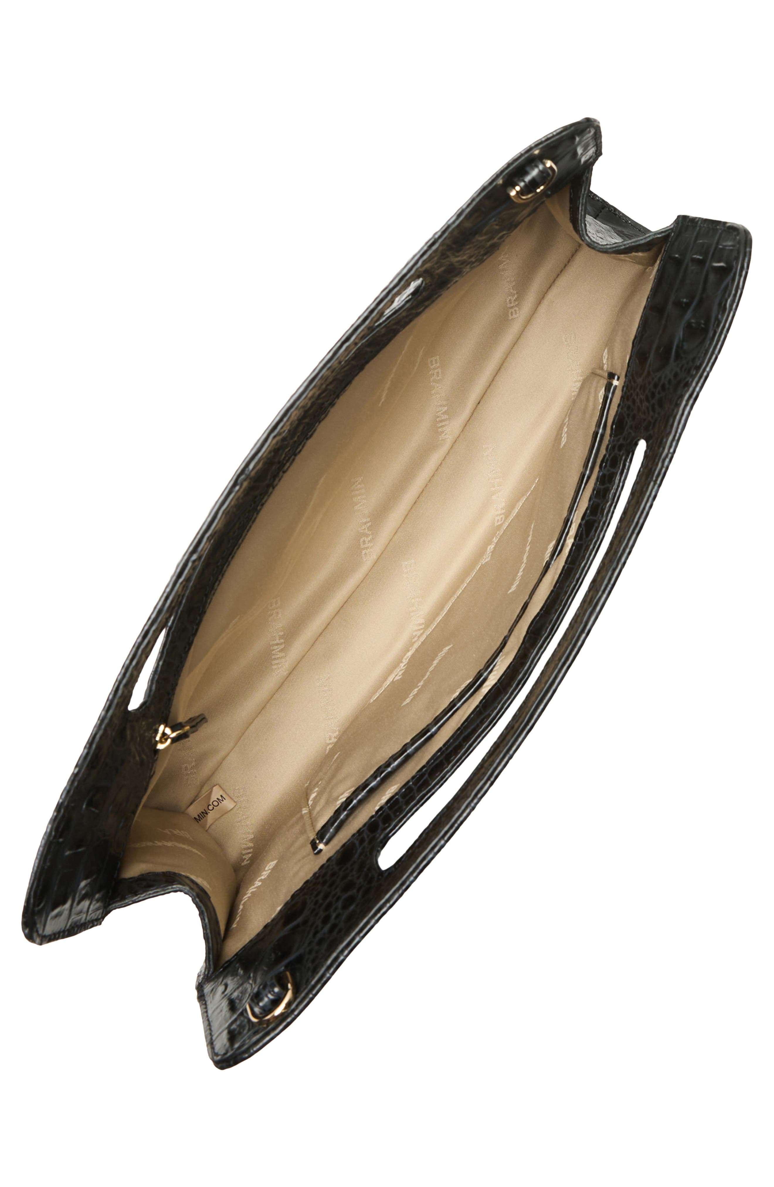 Brahmin Ravina Genuine Calf Hair Clutch, Alternate, color, Black