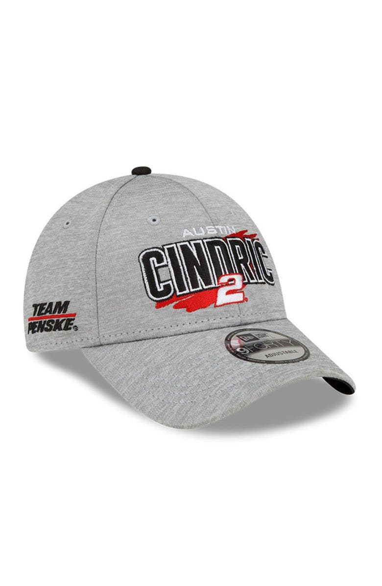 New Era Men's New Era Gray Austin Cindric Name Splash 9FORTY Snapback Adjustable Hat, Alternate, color, Gray