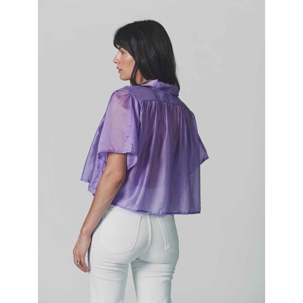 The Shirt By Rochelle Behrens The Hayden Shirt In Purple