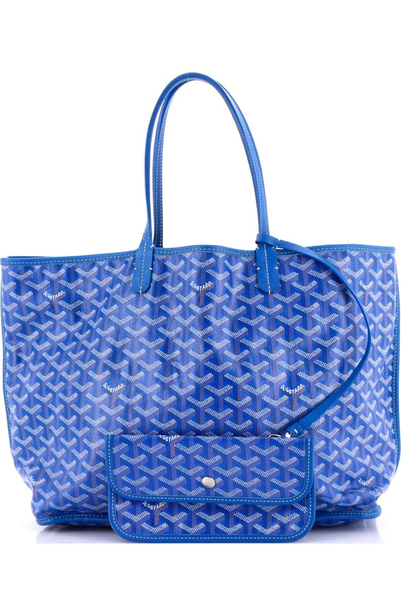 Pre-Owned Goyard Anjou Reversible Tote Coated Canvas PM, Alternate, color, Blue