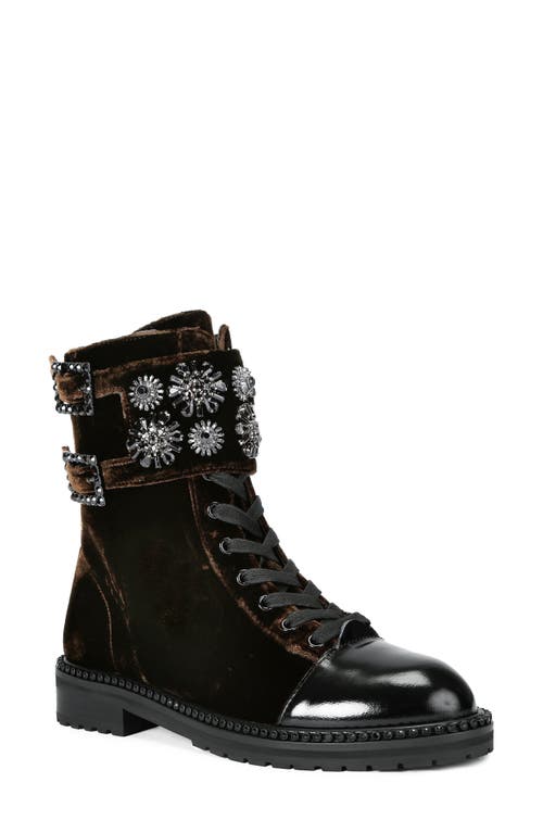 Kurt Geiger London Stoop Combat Boot In Brown